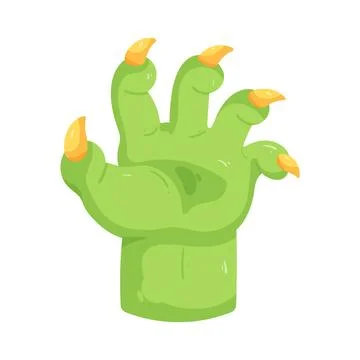 Illustration of monster hand Stock Illustration