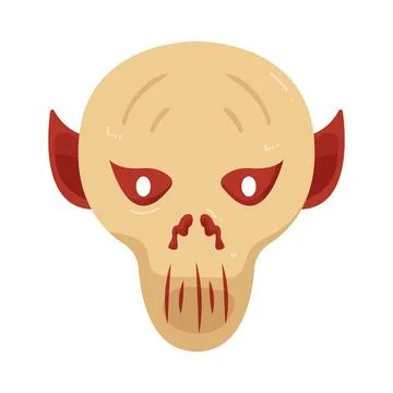 Illustration of monster mask Stock Illustration