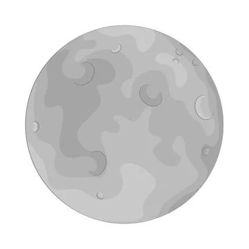 Illustration of Moon Stock Illustration