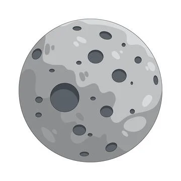Illustration of moon Stock Illustration