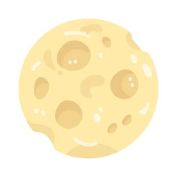 Illustration of moon Stock Illustration