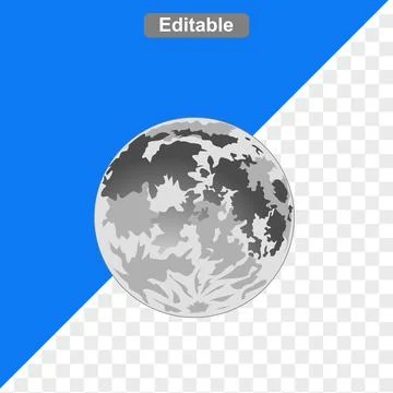 Illustration of moon light and cloud 스톡 일러스트