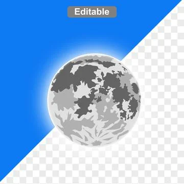 Illustration of moon light and cloud Stock-Illustration
