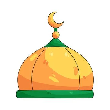 Illustration of mosque dome Ilustración de archivo