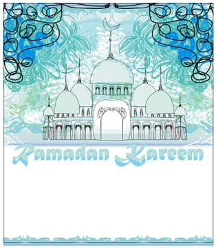  Illustration of Mosque Stock Illustration