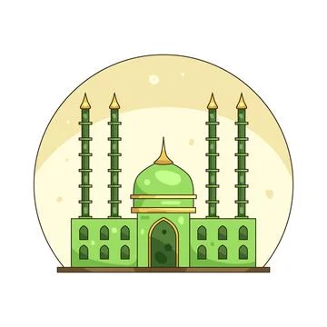 Illustration of mosque Illustrazione stock