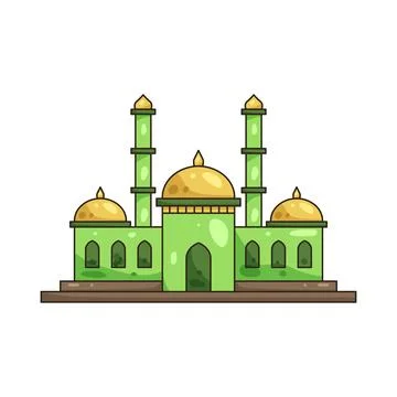 Illustration of mosque Illustrazione stock