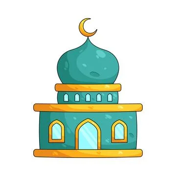 Illustration of mosque Illustrazione stock