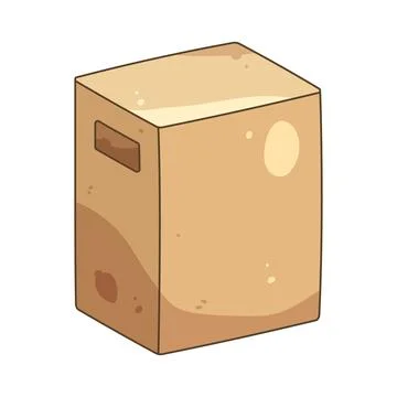 Illustration of moving box Stock Illustration