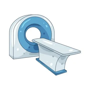 Illustration of MRI scan Stock Illustration