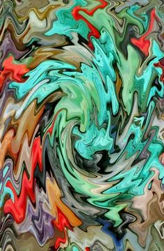 Illustration of multi-color vortex pattern for abstract background Stock Illustration