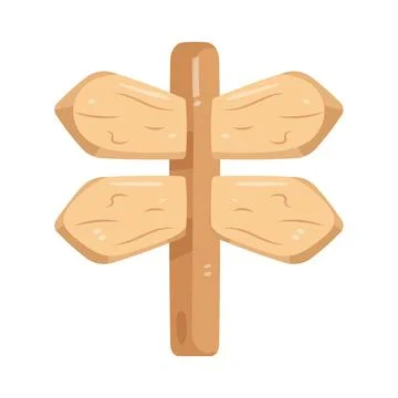 Illustration of multi direction sign Stock Illustration