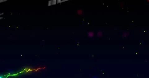 Illustration of multicolored abstract pattern with dots and bokeh circle against 스톡 일러스트