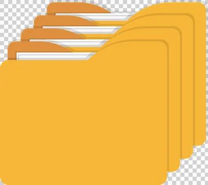 Illustration of multiple folders, symbolizing file management and organizat.. Stock Illustration
