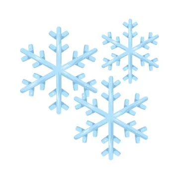 Illustration of multiple snowflakes Stock Illustration