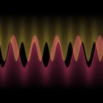Illustration of multiple waves oscillating or overlapping by many small Digital Stock Illustration