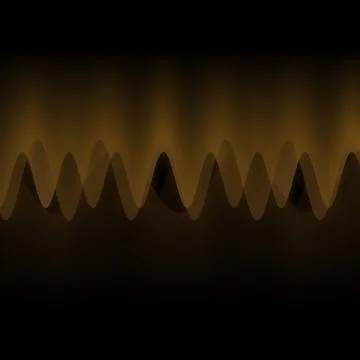 Illustration of multiple waves oscillating or overlapping by many small Digital 스톡 일러스트