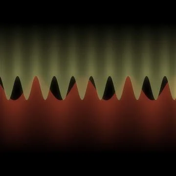 Illustration of multiple waves oscillating or overlapping by many small Digital Stock Illustration