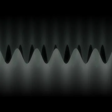 Illustration of multiple waves oscillating or overlapping by many small Digital 库存插图