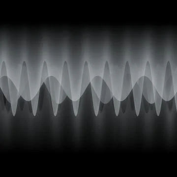 Illustration of multiple waves oscillating or overlapping by many small Digital 스톡 일러스트