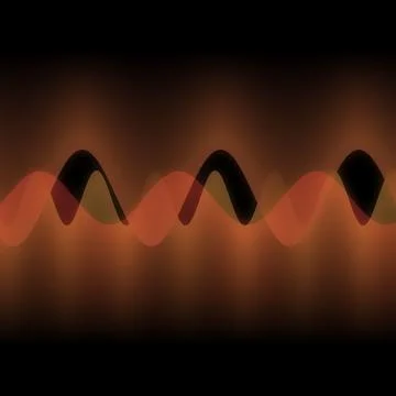 Illustration of multiple waves oscillating or overlapping by many small Digital Stock Illustration