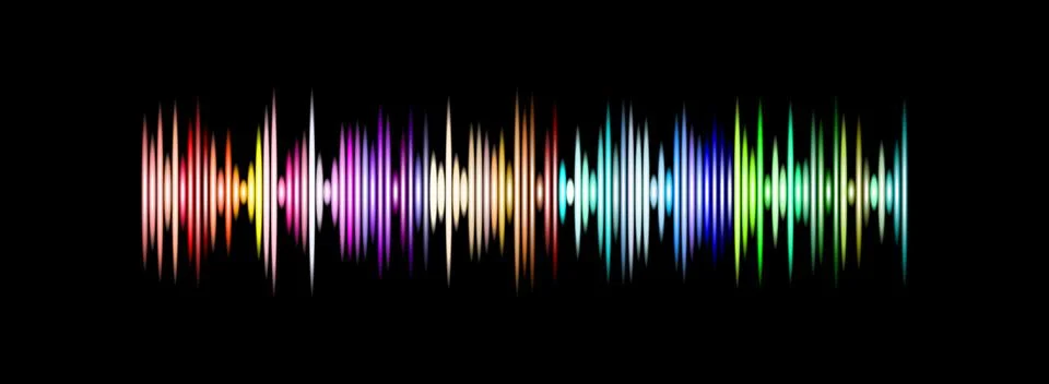 Illustration of a music equalizer wave. Stock Illustration