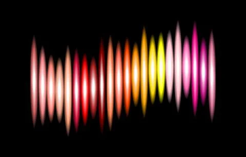 Illustration of a music equalizer wave. Stock Illustration