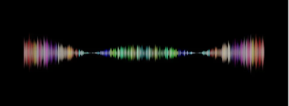 Illustration of a music equalizer wave. Stock Illustration