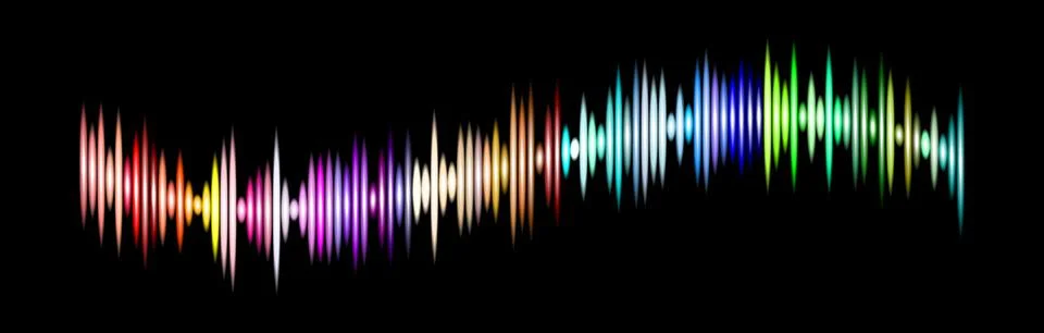 Illustration of a music equalizer wave. Stock Illustration