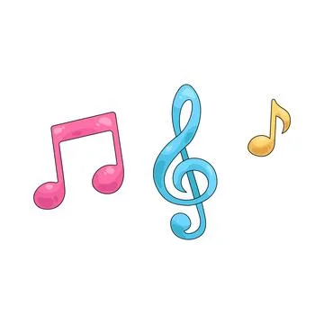Illustration of music note Illustrazione stock