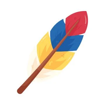 Illustration of Native American feather イラスト素材