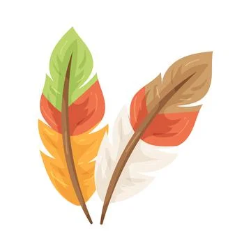 Illustration of Native American feather イラスト素材