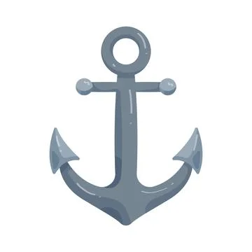 Illustration of nautical anchor Illustrazione stock