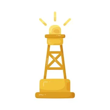 Illustration of navigation beacon Stock Illustration