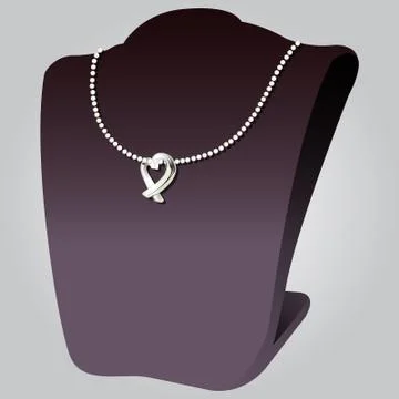 Illustration of necklace, with white background vector-eps Stock-Illustration