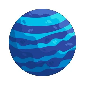 Illustration of Neptune Stock Illustration