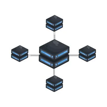 Illustration of network diagram イラスト素材