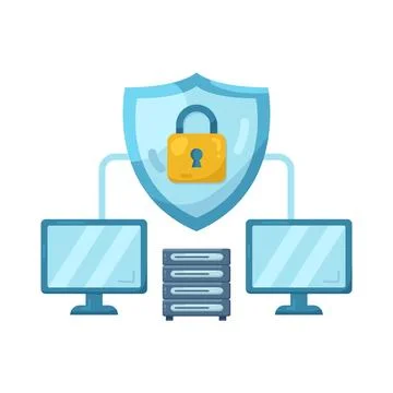 Illustration of Network security 스톡 일러스트