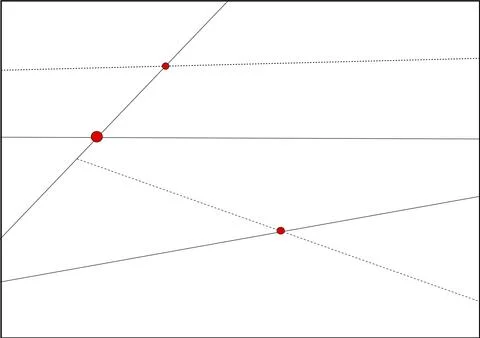 Illustration of a network structure with red nodes 库存插图