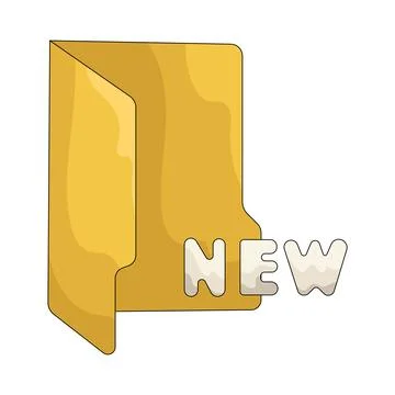 Illustration of new folder Stock Illustration