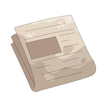 Illustration of newspaper Stock Illustration