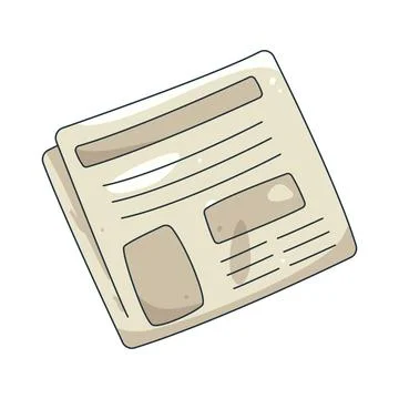 Illustration of Newspapers 스톡 일러스트