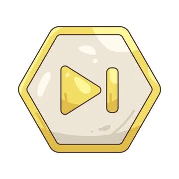 Illustration of next button Stock Illustration