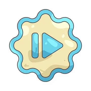 Illustration of next button Stock Illustration