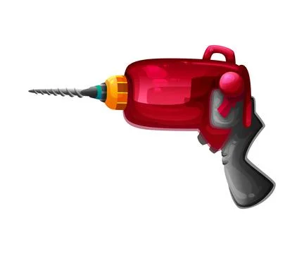 Illustration of a nice and nice drill 스톡 일러스트