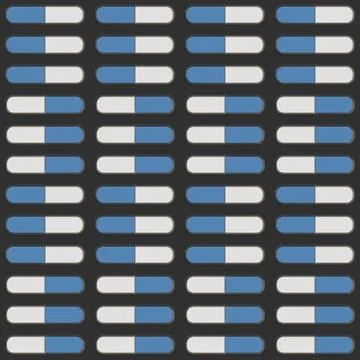 An illustration of nice small blue pills Stock Illustration
