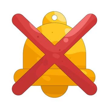 Illustration of no notification Stock Illustration