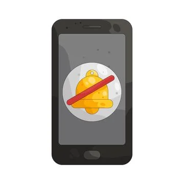Illustration of no notification Stock Illustration