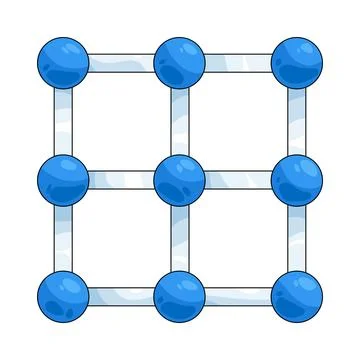 Illustration of Nodes Illustrazione stock