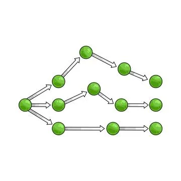 Illustration of Nodes 스톡 일러스트